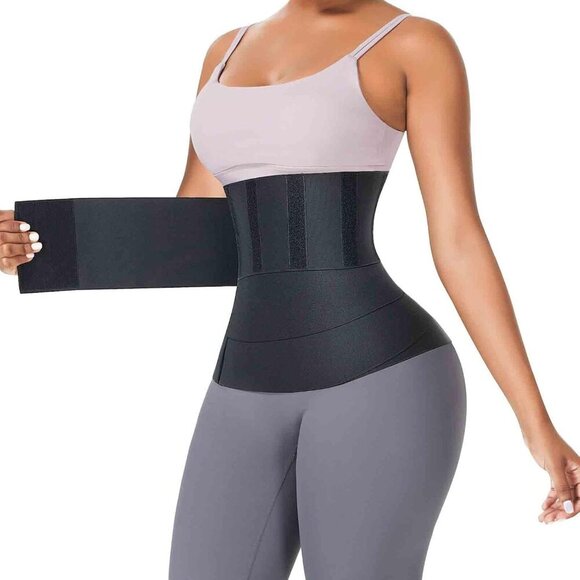 Jewelry - Waist Trainer for Women Trimmer Belt Waist Cincher Tummy Wrap Plus Size Snatch M